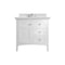 James Martin Vanities Palisades 36in Single Vanity, Bright White w/ 3 CM Ethereal Noctis Quartz Top 527-V36-BW-3ENC - alternate 1